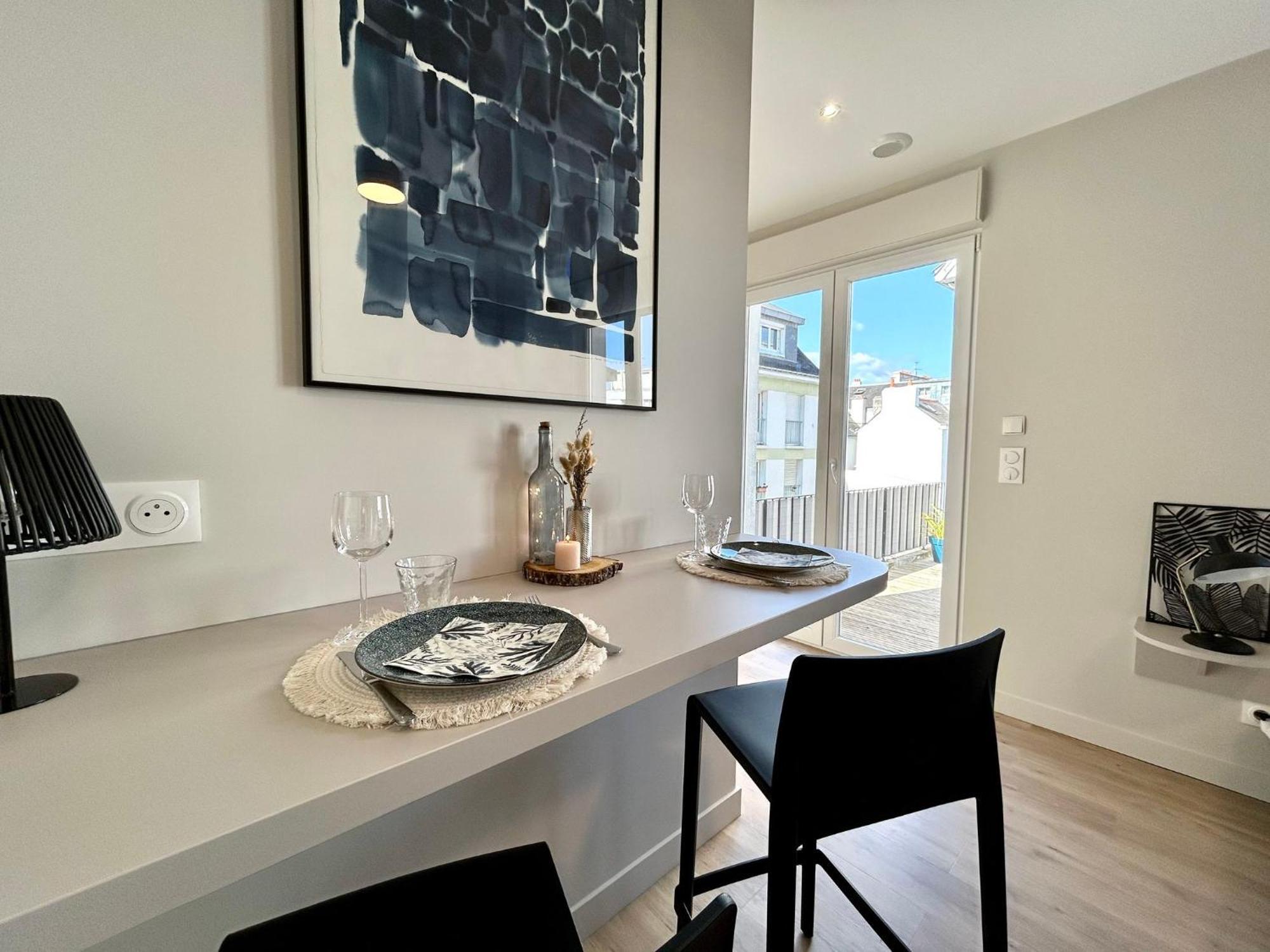 O Studio Terrasse - Centre Ville De Lorient - Gare Ngoại thất bức ảnh